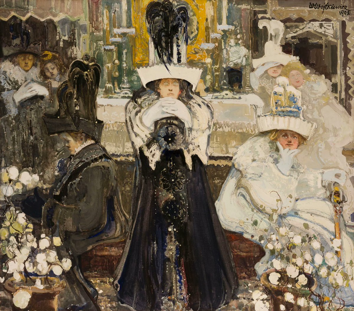 polmastersofart's tweet photo. Witold Wojtkiewicz - Medytacje | Popielec (część VII z cyklu Ceremonie) (tempera na płótnie, 80 x 90 cm), przed 1908, Muzeum Narodowe w Krakowie. #PolishMastersofArt #PolishArt #PolskaSztuka #WitoldWojtkiewicz #Popielec https://t.co/jVvxD1u1Ov