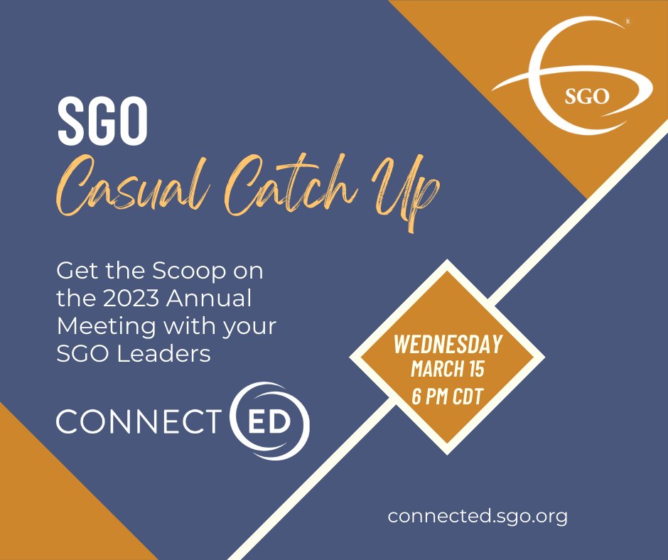 SGO_org's tweet photo. Looking for tips on attending the SGO 2023 Annual Meeting? Join SGO’s Casual Catch Up, hosted by the SGO Wellness Committee, on Wednesday, Mar. 15 and have your questions answered!  #SGOConnectEd #SGOMtg #PatientsPurposeProgress https://t.co/nDiQVmwm7U https://t.co/zkBAmauUxO