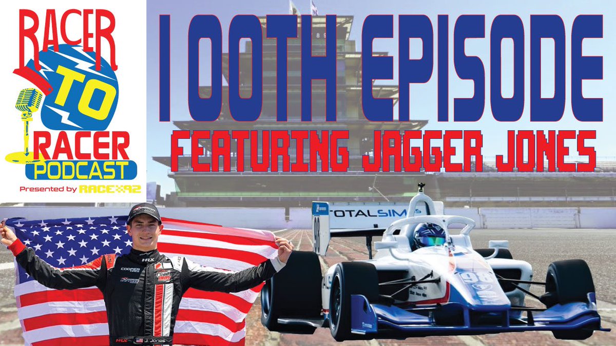 Our 100TH EPISODE featuring @jaggerjones98 live now! Check linktr.ee/racertoracer to see where Podcast can be found! Please subscribe and like! #jaggerjones #indycar #Speedway #indy #racertoracer #podcast #race92 #racing #indy500 #indynxt