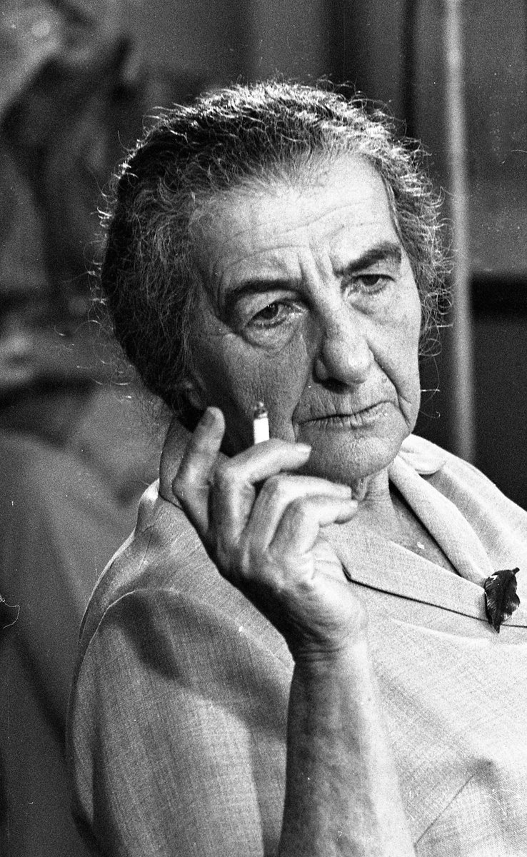 Ostrov_A's tweet photo. Golda Meir: "If we have to choose between being dead and pitied, and being alive with a bad image, we’d rather be alive and have the bad image.”

True then. True now, still. https://t.co/vh60FisQPE