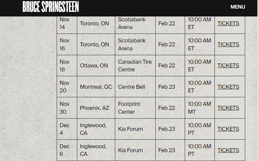 HastheITGirl's tweet photo. #Ticketmaster #SpringsteenTour2023 #Verifiedfan https://t.co/4Fbi9GQNK6