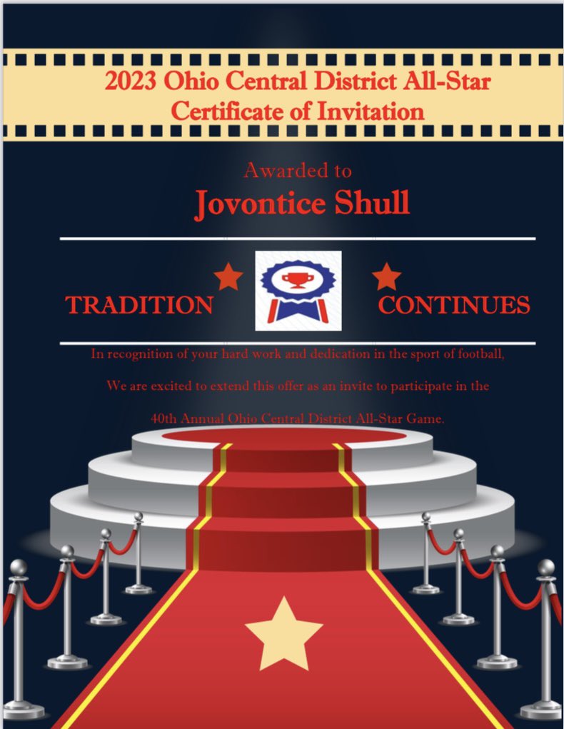 CoachJumbo72's tweet photo. @nextupjay_ Congratulations on being selected to participate in the 40th Anniversary of The Ohio Central District Allstar Football Game in June 2023. Please use the link to register to reserve a roster spot. Thank you and Job well done.

https://t.co/7SFywcK2VM… https://t.co/1AE2jOGIbW