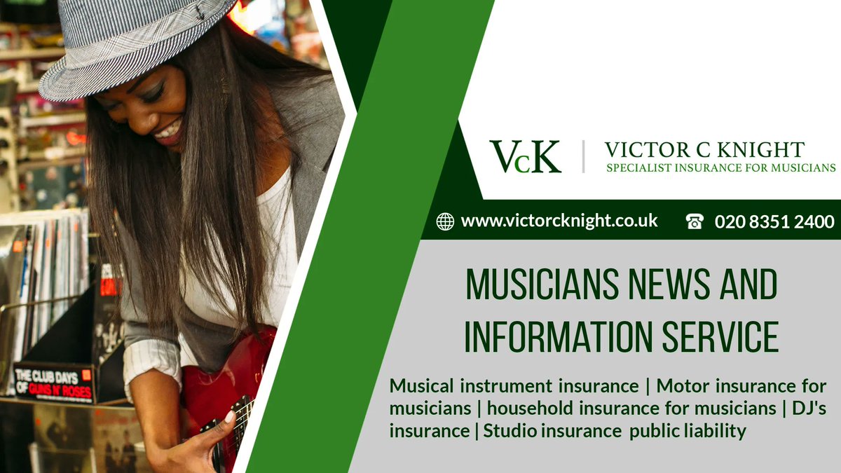 VictorCKnight's tweet photo. Musical Instruments Insurance – Victor C Knight 
https://t.co/nMhd7rP4zL 
#UKMusic #Musiciansnews #MusiciansInsurance https://t.co/4nGxSVHmUt