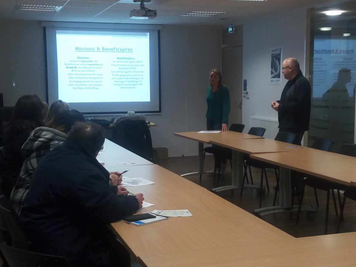 Recrutement SAP avec AIDE AU QUOTIDIEN aujourd'hui au Pôle Emploi Le Cateau : 6 personnes passeront demain les tests MRS. Objectif : Faciliter et accélérer les recrutements ! 👍#tousemployables