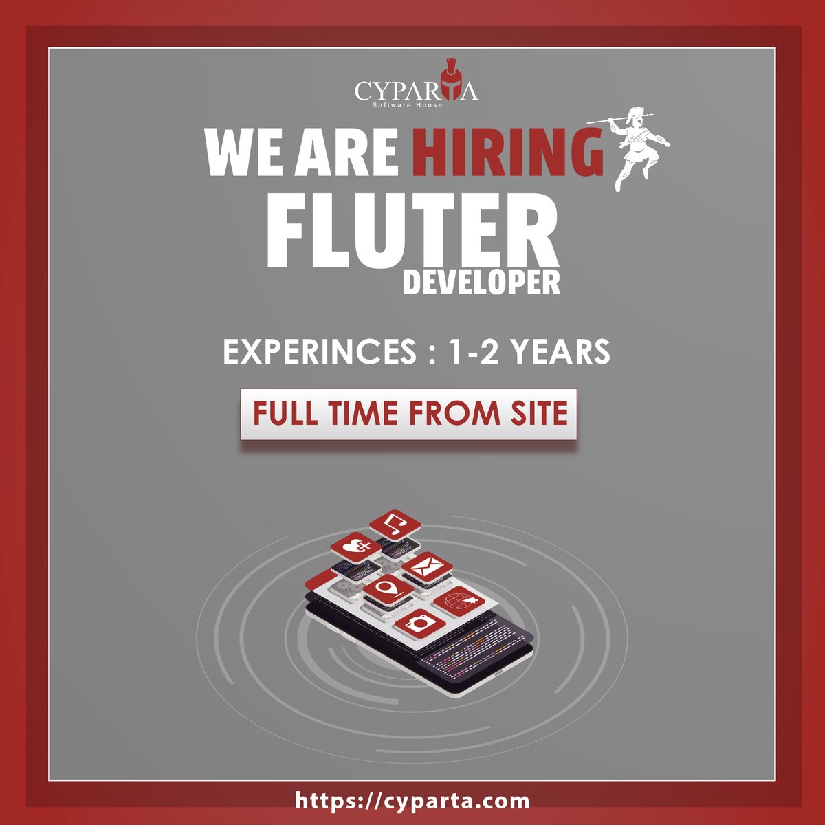 CypartaCompany's tweet photo. we Hiring a "Cypartrian flutter developer " to join our "Cyparta" team
send your C.v to: support@cyparta.com
#cyparta
#flutterdev
#mobiledevops
#hiring
#SoftwareDeveloper https://t.co/Dm1LX1Wyh7