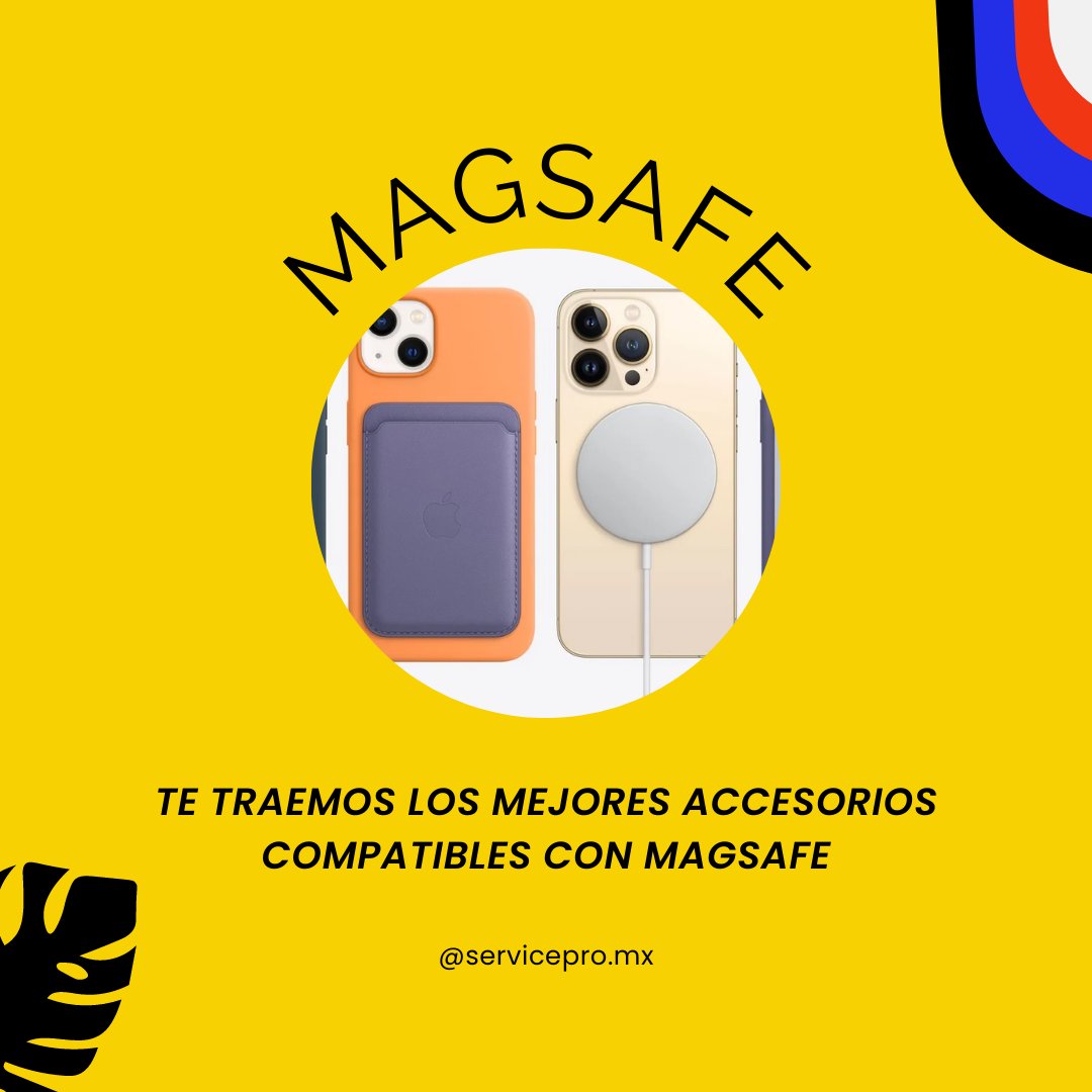 ServiceProMX's tweet photo. La tecnología MagSafe se incorporó con el iPhone 12 y mediante imanes en una forma circular que nos ayudará a brindar una forma diferente de cargar nuestros iPhone así como la utilidad de ofrecer diferentes accesorios. 
#magsafe #apple #applemagsafe https://t.co/GZvF9GjzXE