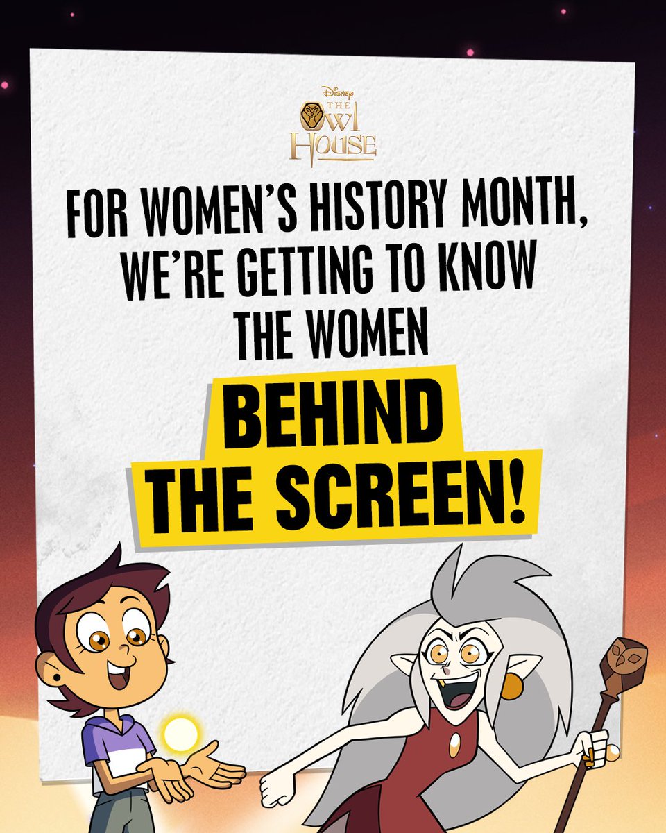 DisneyTVA's tweet photo. Ask away and @DanaTerrace will answer 🦉 #WomensHistoryMonth #TheOwlHouse https://t.co/bIAvKXgxsu