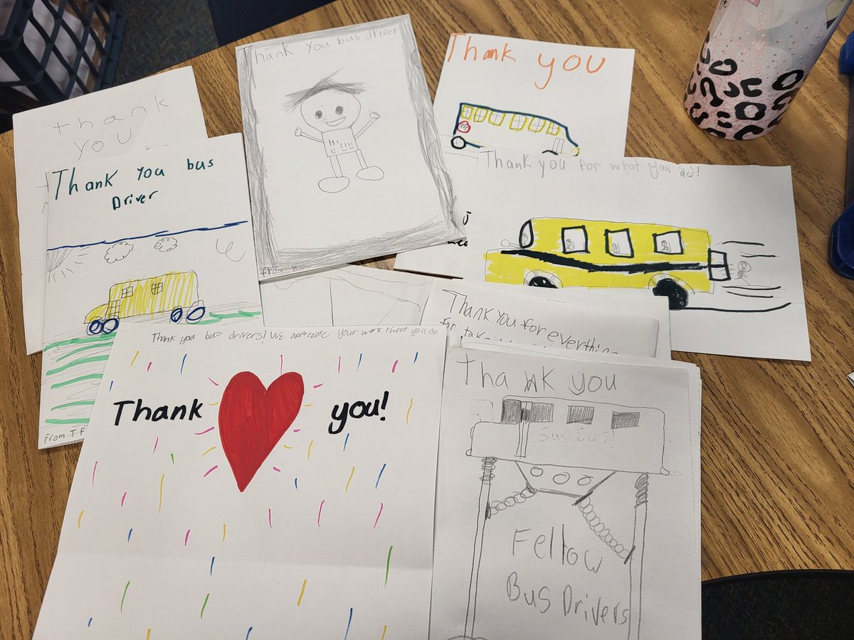 It is #SchoolBusDriverAppreciationday! My 5th graders want to thank all our bus drivers for their hard work! <a href="/KuehnleKISD/">Kuehnle Elementary</a> <a href="/KleinISD/">Klein ISD</a> 
#KleinFamily