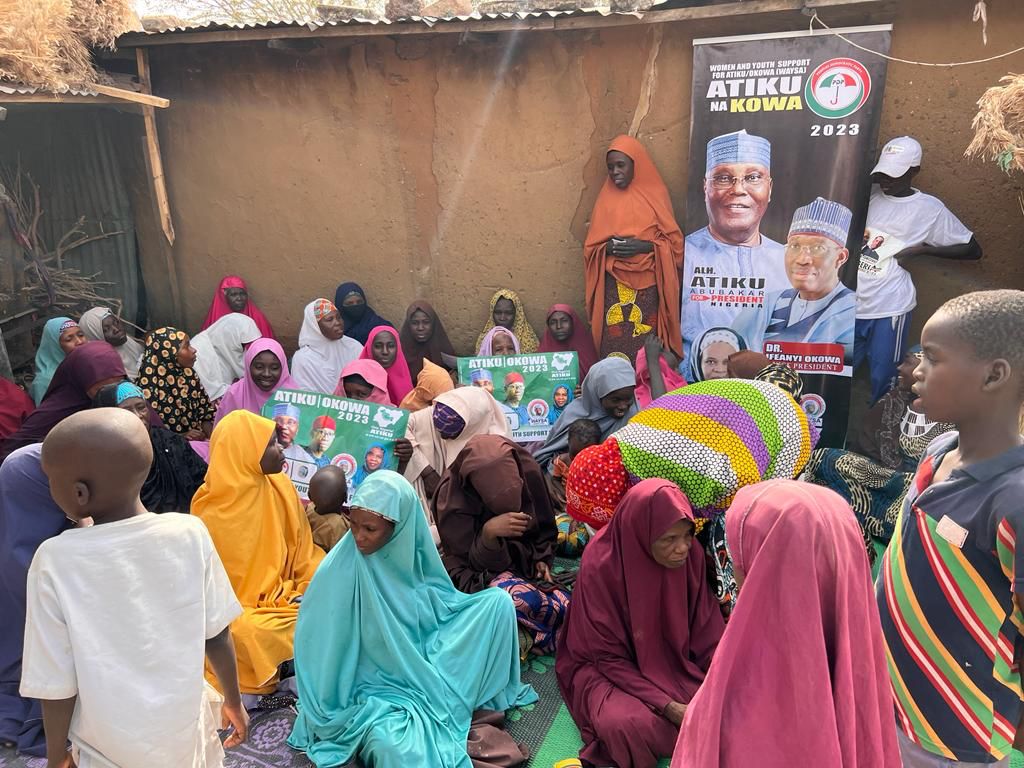 UmarIlu8's tweet photo. #Waysa is prepared for this Saturday. The Yobe State committee of Waysa has undergone door2door mobilization and voter awareness throughout the state in favor of Atiku. #Atiku is Winning on Saturday. https://t.co/kjm3okxgpT
