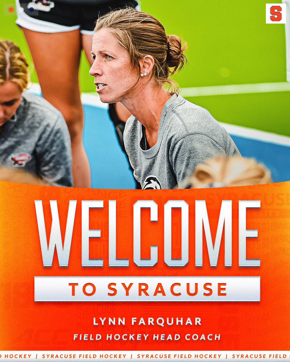 CuseFH's tweet photo. A new era of field hockey at Syracuse University is ready to begin with Lynn Farquhar at the helm of the Orange program.

📰 https://t.co/EUXipVQBbc

#lygc https://t.co/Toh0Mg6GAc
