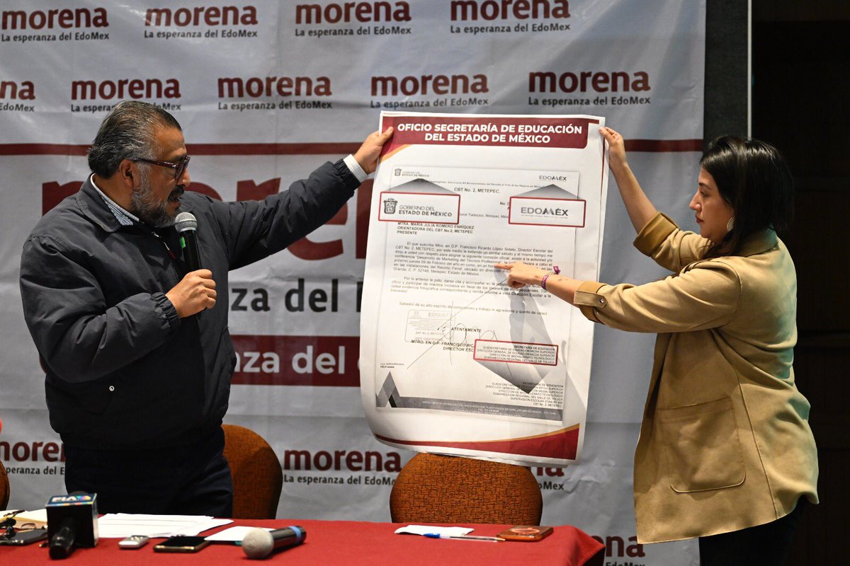 horacioduarteo's tweet photo. Ante medios de comunicación dimos a conocer las pruebas de la guerra sucia que han orquestado los corruptos del PRIAN ante su desesperación de que los sacaremos del #EdoMex.
¡No les vamos a dejar pasar ninguna de sus mentiras! https://t.co/o5iDMPMQkM