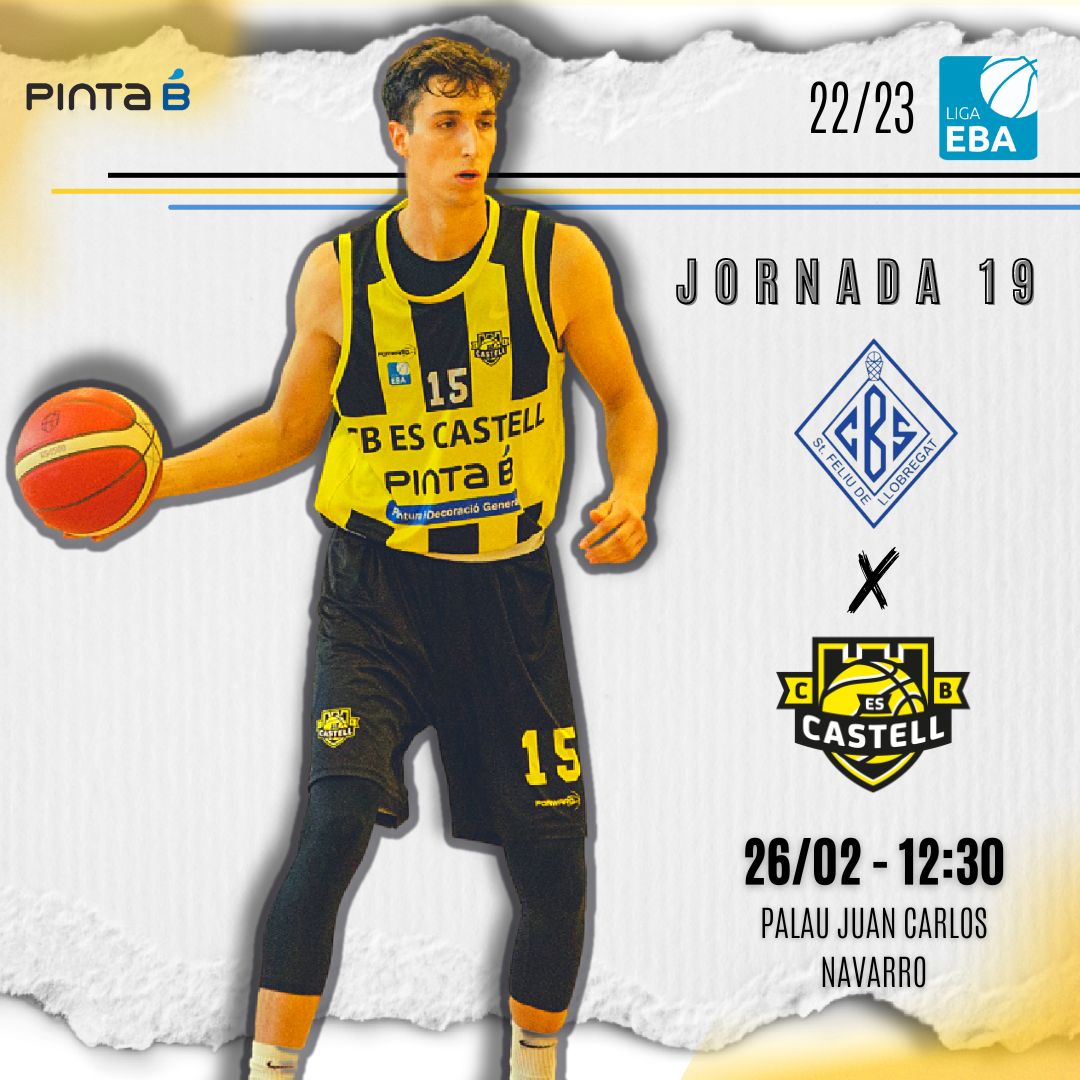 CbCastell's tweet photo. 💥Visita al Lider! 🏆 Jornada 19/ Lliga EBA C-2
#TheYellowFever Rules on Road! Sempre Lluitant! 

🖤 Ens acompanyes?💛
📆Diumenge 26
⏰12:30h
📌Palau Juan Carlos Navarro

🔥#thinkinyellow #LigaEBA #menorca #escastell #zonadebasquet #123equipo https://t.co/bZDq5UmPQb