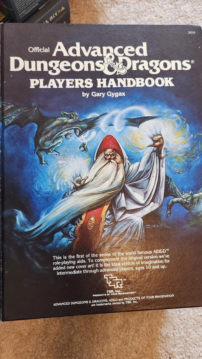JoshuaFritts2's tweet photo. Just heard Jeff Easley will be at Gary Con March 23-26 with a booth that will have a limited selection of Orange Spine books for sale with remarks in them.  They will go fast I’d wager so be aware.  #dnd #osr @YoDanno https://t.co/m5B5eDwRDD