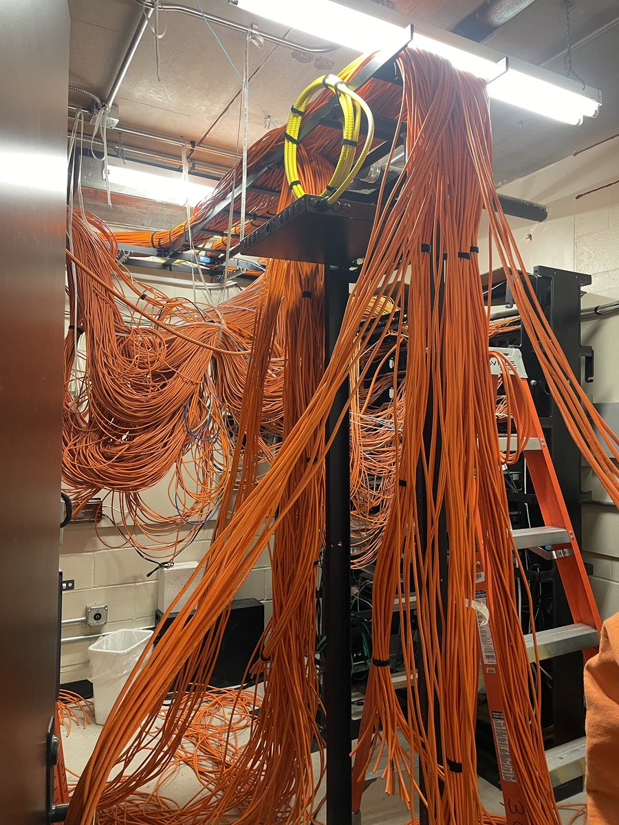 I told him it’s the orange one.  🤣. Love the investment being made into our online accessibility!  #rewiring #internet #7milesofcable #Proud2bMPS <a href="/MillardPS/">Millard Public Schools</a>