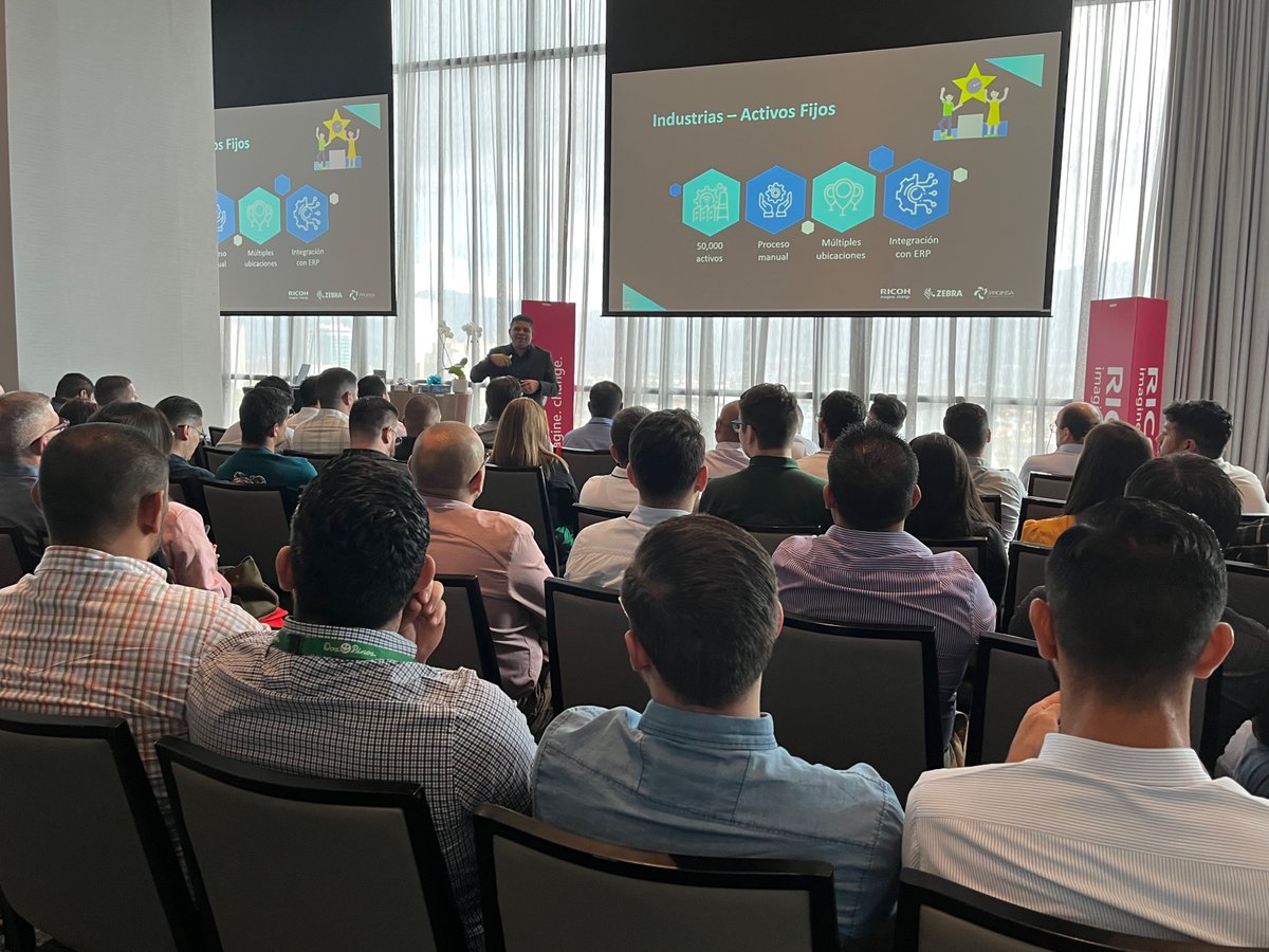 RicohLA's tweet photo. ¡Gracias a todos los asistentes! 👏
Ayer #RicohCostaRica en alianza con @ZebraTechnology y #Proinsa celebraron un evento donde los asistentes pudieron experimentar tecnología #𝐑𝐅𝐈𝐃 de última generación para eficientar las cadenas de suministro. 📲 https://t.co/fXmFZEudvf