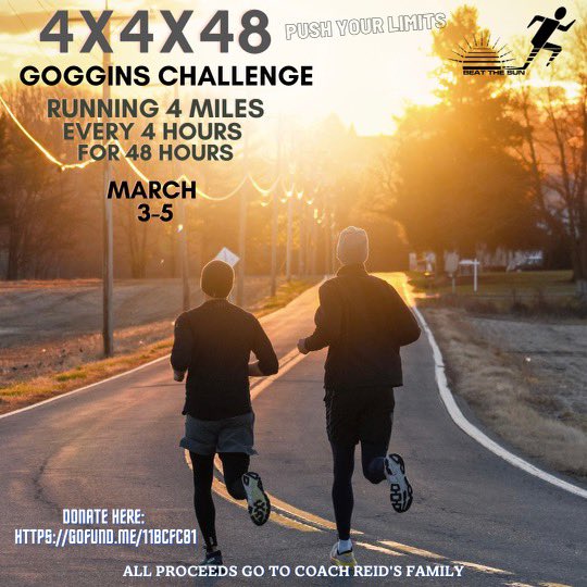 dulaneylax's tweet photo. On Feb 11th Coach Daron Reid lost his hard fought battle with pancreatic cancer. On March 3-5 I will run 4 miles every 4 hours for 48 hours to help raise funds for Coach Reid’s family- his wife, Lia, and his three loving kids- click the link for details- https://t.co/uUOszmR2UN https://t.co/kSQoAtUBci