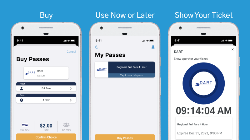 <a href="/RideDDOT/">Detroit Department of Transportation</a> is switching to a new mobile ticketing app, Token Transit!

 Make sure to download and create an account by March 1st to avoid delays while boarding. Learn more about the app's features and technical support at tokentransit.com.