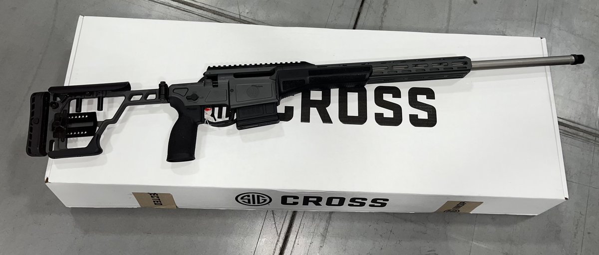 Orionfflsales's tweet photo. Featuring the new Sig Cross rifle in gray, chambered in 6.5 Creedmoor. #sigsauer #sigcross https://t.co/9xGidqyIbP