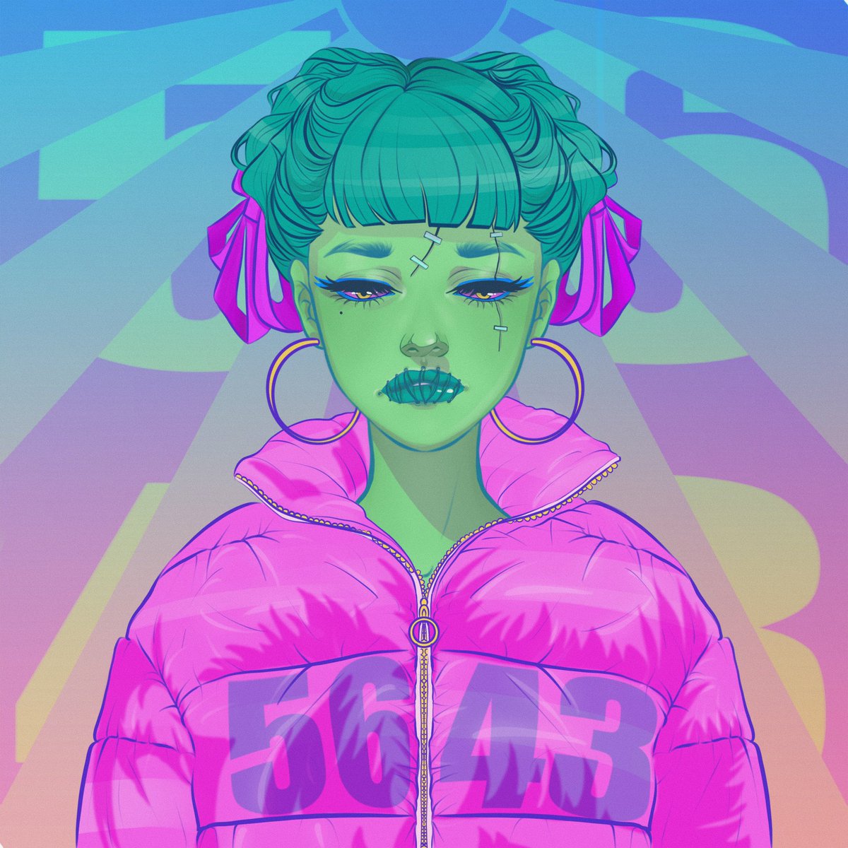 Ericalinhares's tweet image. Art for @CHANELSOMETHlNG contest
A cute baby Zombie Grl the 5643 art of @Deadfellaz a adorable tribute 💖🧟♀️💖 not minted
#nftart #NFTcontest #NFTCommuinity