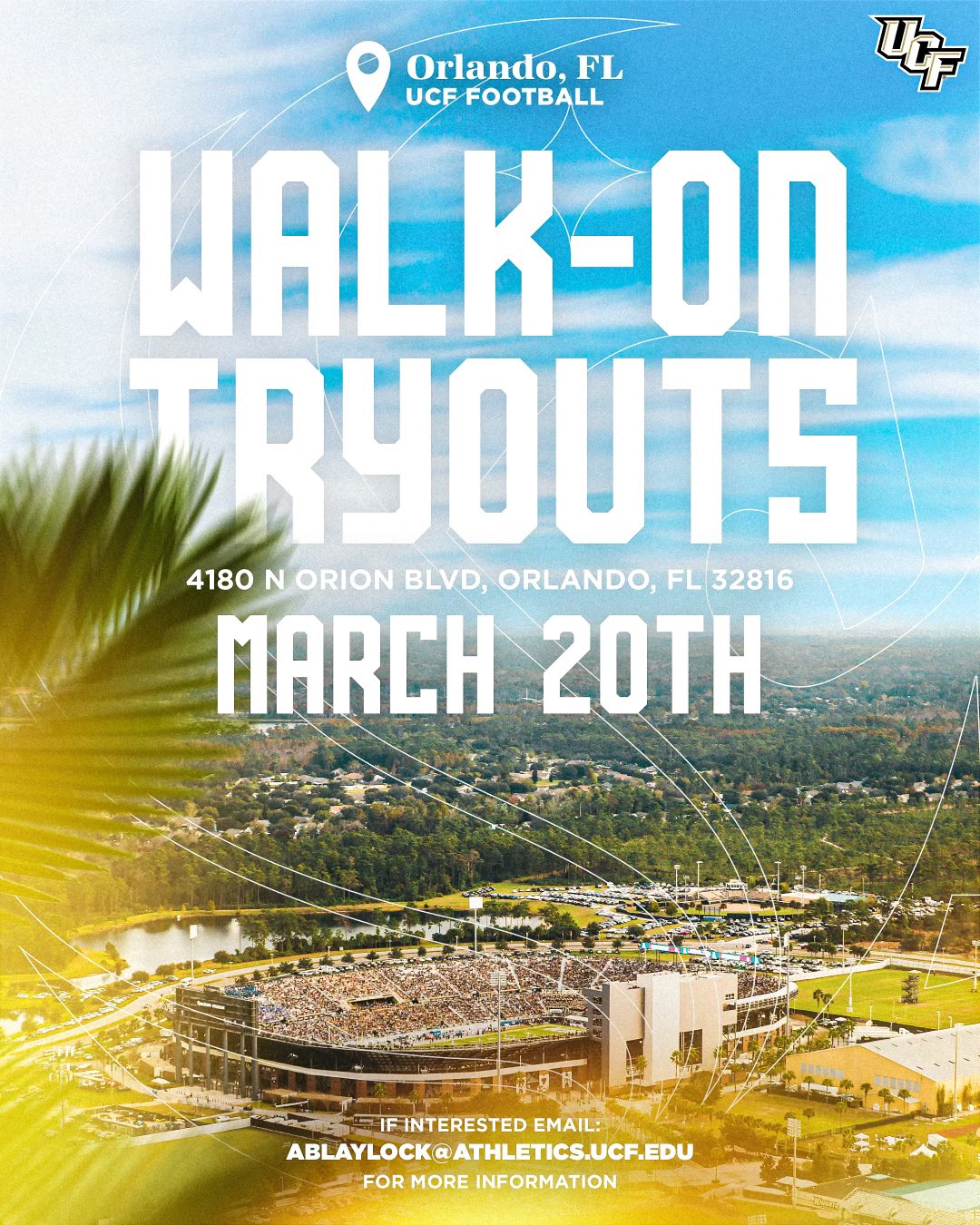 UCF Football Recruiting on Twitter "UCF_Football will be holding walk