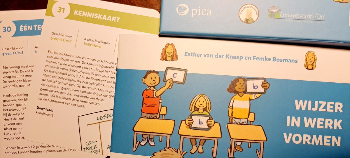 Post van <a href="/Uitgeverij_Pica/">Mark Veerman | Pica</a>!
'Wijzer in werkvormen' van <a href="/JufEstherW/">Esther van der Knaap/Onderwijswereld</a> en <a href="/FemkeBosmans/">Femke Bosmans</a> met daarin ook de kenniskaart uit mijn boek 'Bordwerk en aantekeningen'. uitgeverijpica.nl/titels/verwach…