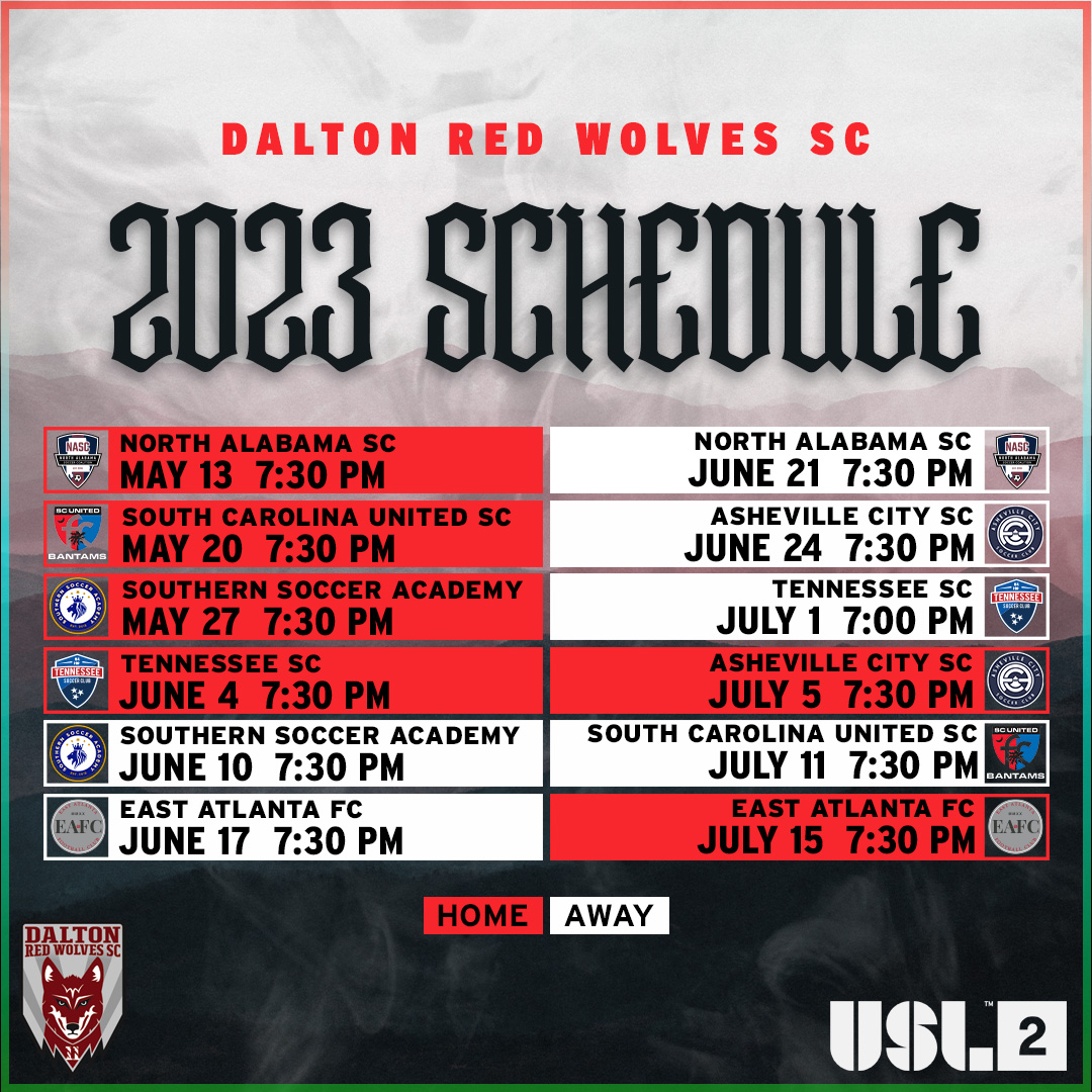 Dalton Red Wolves SC tweet media