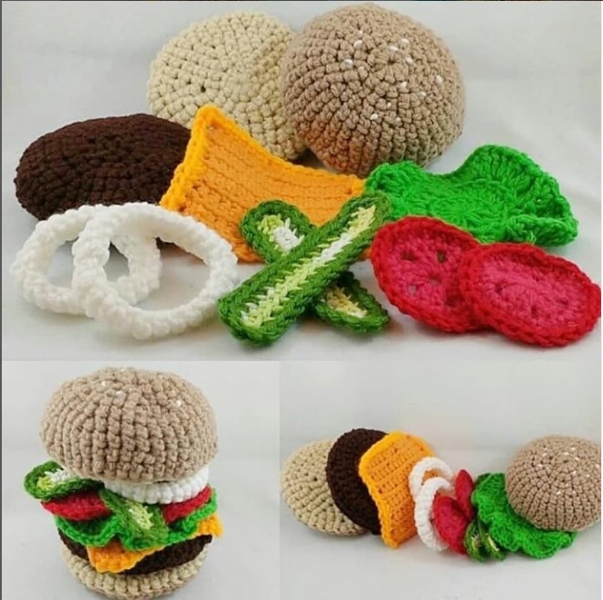Develop all the skills to crochet by making a cheeseburger in Learn to Crochet, a 3-week class! Every part of the burger teaches a different technique/skill used in crochet 🍔

Open to all ages, and runs Thursdays, Mar. 16 - Mar. 30, 6-8pm!

Sign up at: buttonfactoryarts.ca/store/Learn-to…