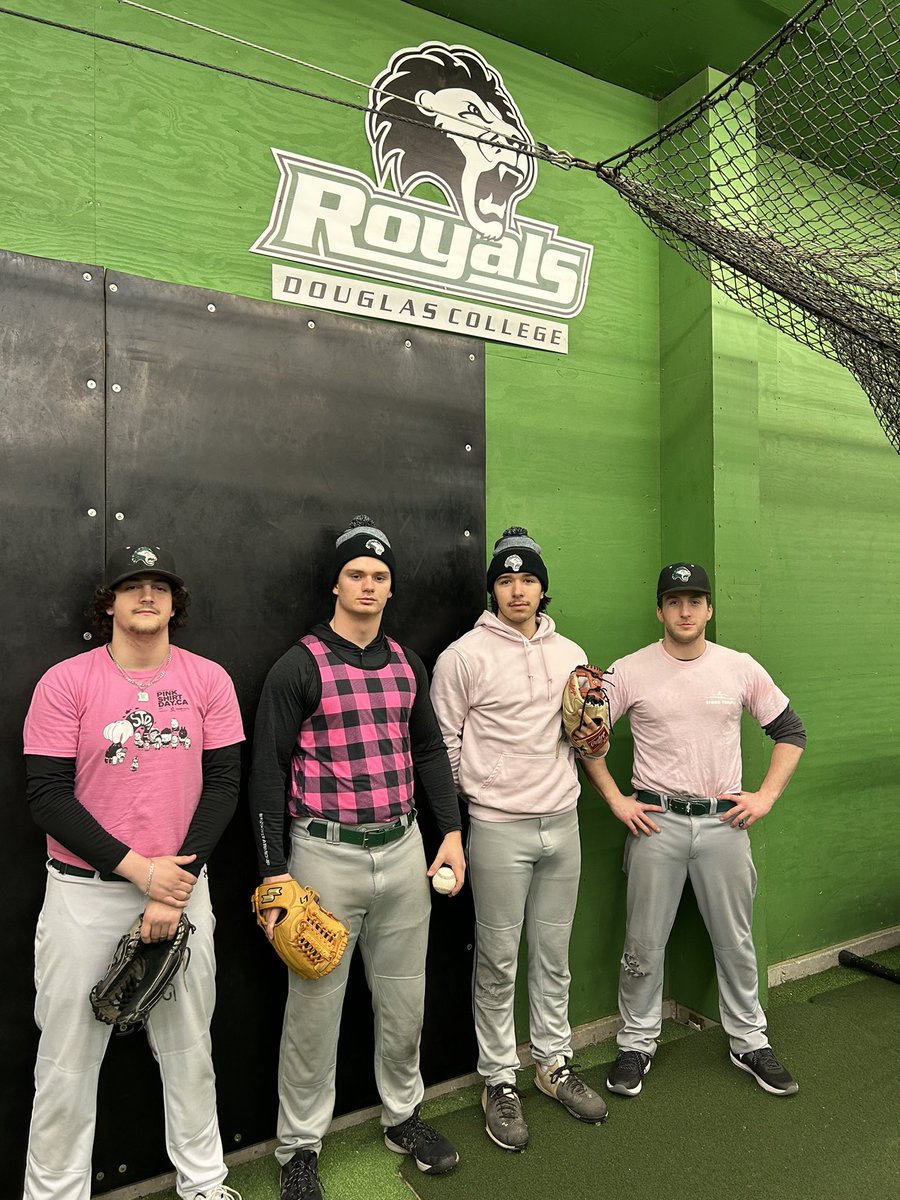 DCRoyalBaseball's tweet photo. #PinkShirtDay 
Our student athletes supporting anti-bullying initiatives and kindness for all. #morethanbaseball https://t.co/z6FQayV0YJ