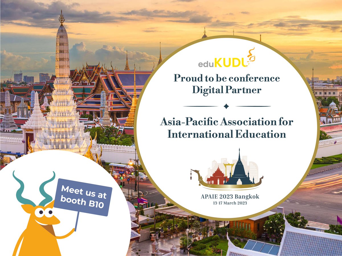 eduKUDU's tweet photo. Meet @eduKUDU at booth B10 @apaieofficial #APAIE2023
enquiries@edukudu.com
Let's talk:
#sustainability
#future
#DigitalPublishing
#theRACK
#YourUni
#YourContent https://t.co/B6KLLkqM50