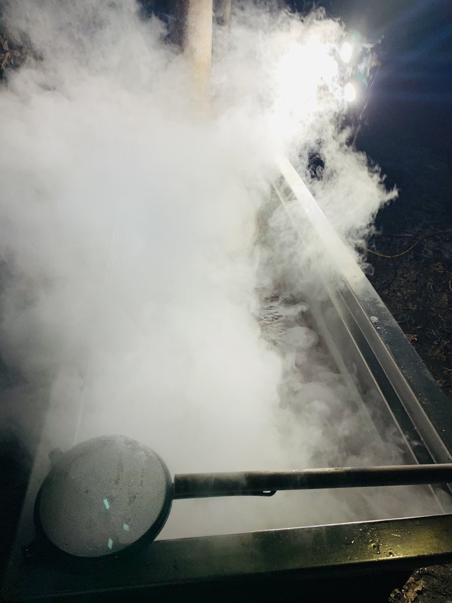 MikeMisico's tweet photo. The final countdown 🎶 #diy #sap #maplesyrup #food #northernmichigan https://t.co/WSzsCp7gmB