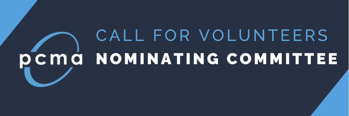 Exciting opportunity for seasoned industry leaders: PCMA has 10 open positions for the Nominating Committee. To view qualifications and apply: pcma.co/3ERNsoT
Deadline to submit applications: Friday, March 10, 2023 at 5:00 pm CST
#PCMA