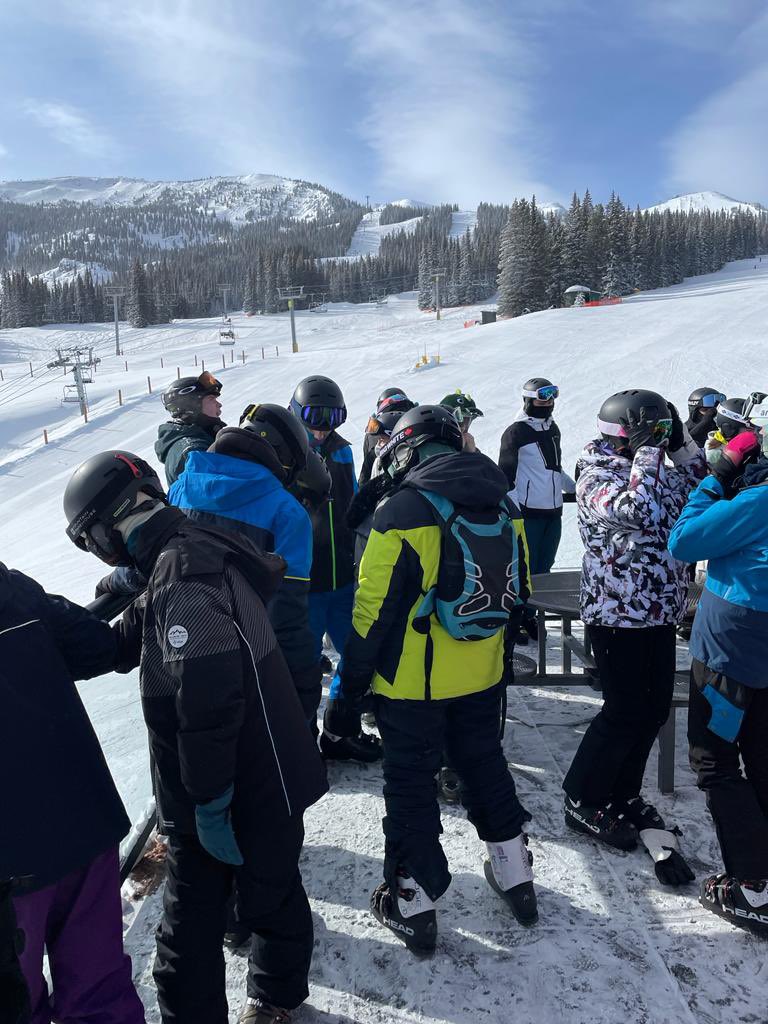 An incredible -26 degrees on the slopes today so definitely a need for hot chocolate for the team - keep warm guys!