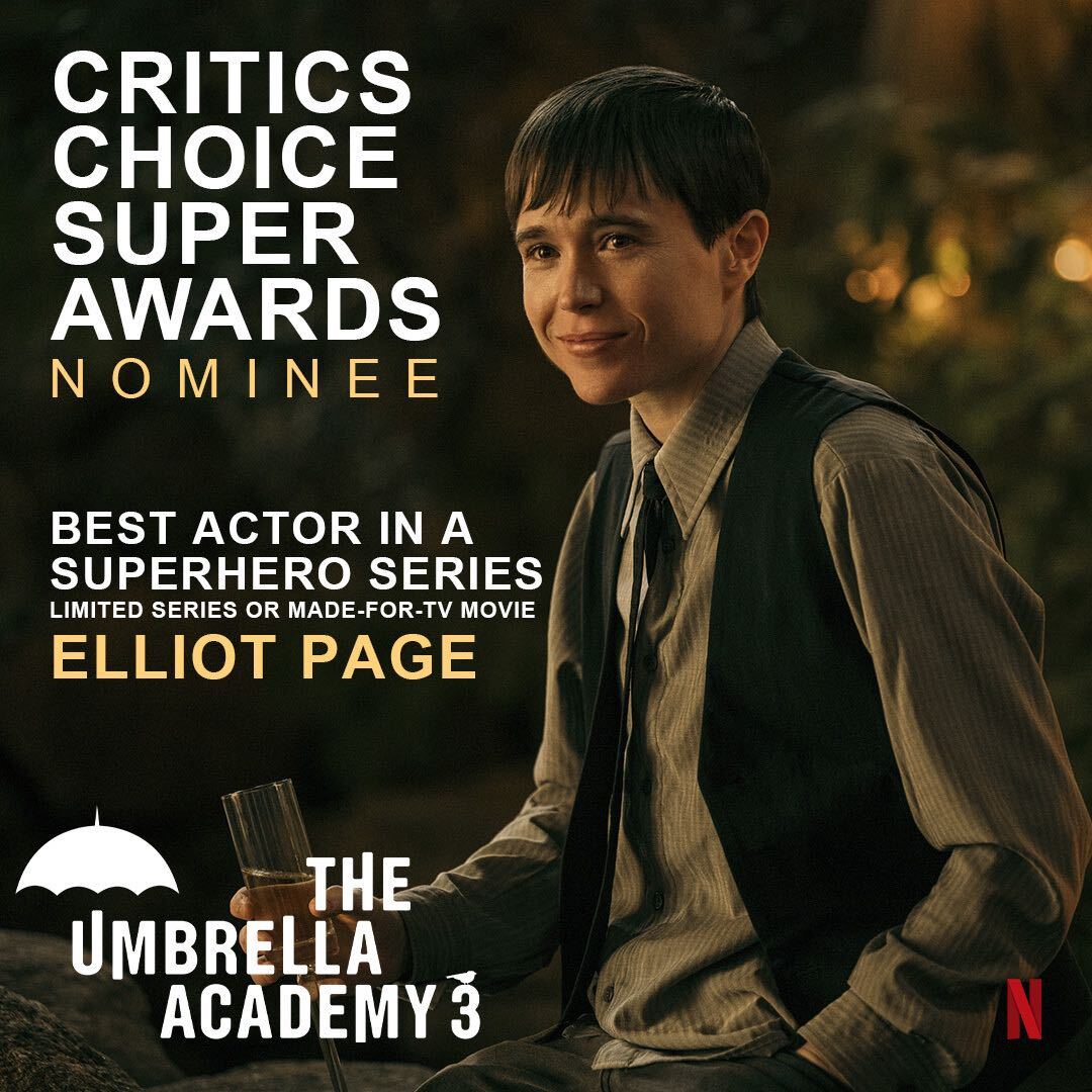 congratulations <a href="/TheElliotPage/">Elliot Page</a> on your Critics Choice Super Awards nomination!