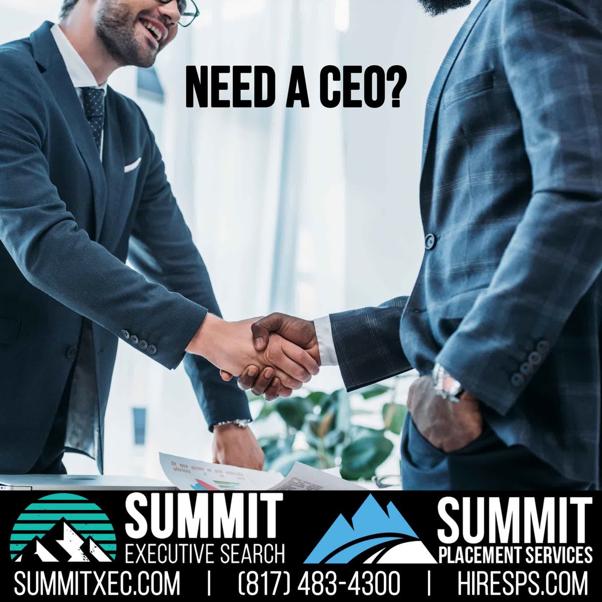 summitxec's tweet image. If your #Hospital, #MedicalGroup, or #Business needs a #CEO, #CFO, etc, summitxec.com/opportunities/