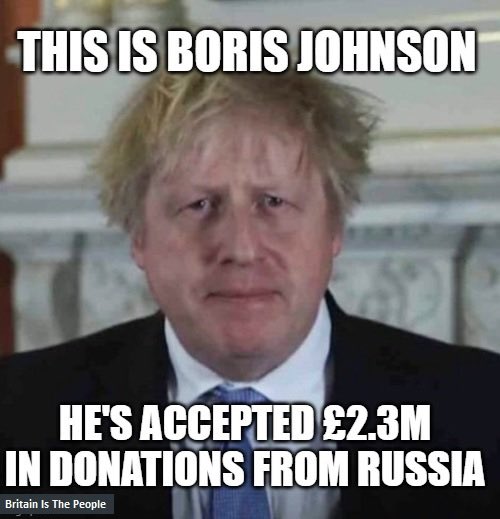 MEET Boris Johnson

Our esteemed and squeaky clean former Prime Minister

#ToryRussiaMoney #JohnsonOut