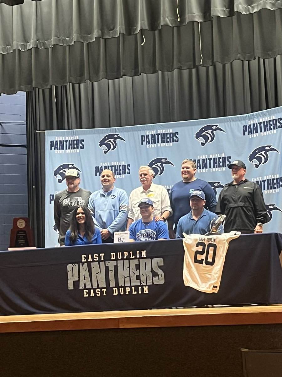 edhspanthers's tweet photo. Another East Duplin Panther has found his new home at Barton. Congratulations @KadeKennedy4. We can’t wait to see you succeed at the next level. https://t.co/veOeNtmKrf