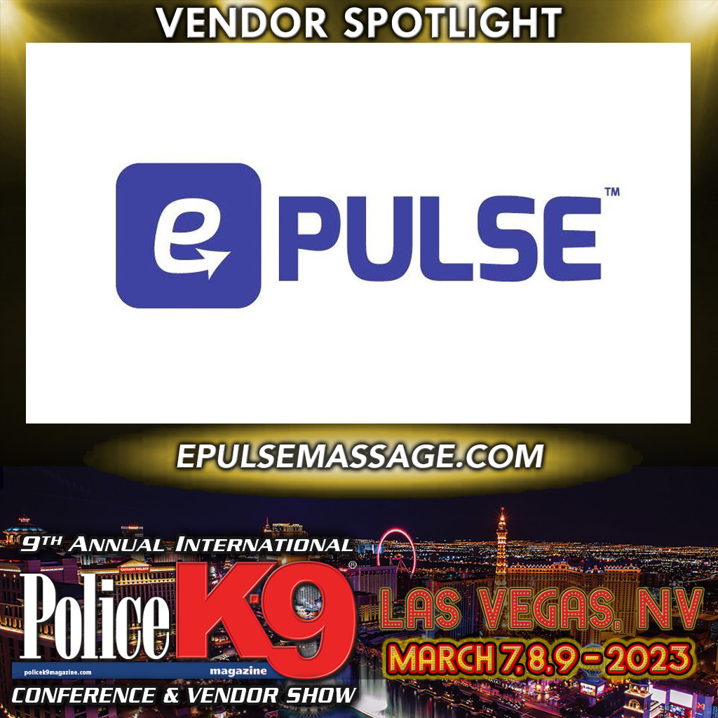 🚨 VENDOR SPOTLIGHT🚨
e-Pulse®
epulsemassage.com

➡️ REGISTER: bit.ly/PK9_2023

#policek9 #policedog #k9unit #k9handler #k9officer #workingdog #k9training #k9partner #k9team #k9leadstheway #K9LTW #backtheblue #thinblueline #K9 #dog #topdog #k9hero #MWD