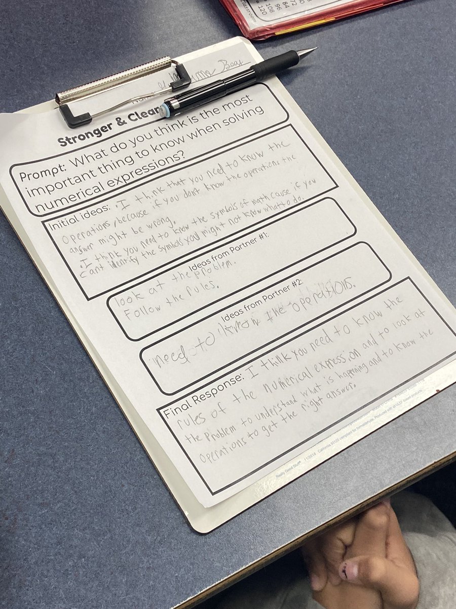 Betsyj25's tweet photo. Stronger and Clearer ever time…#valueadded when students collaborate to write strong and clear responses in math. @OwlieWood @angecensoplano @NSDLeighangela #NSDnow @CRLP_UCSD #iELD https://t.co/EjM1AtvnVn