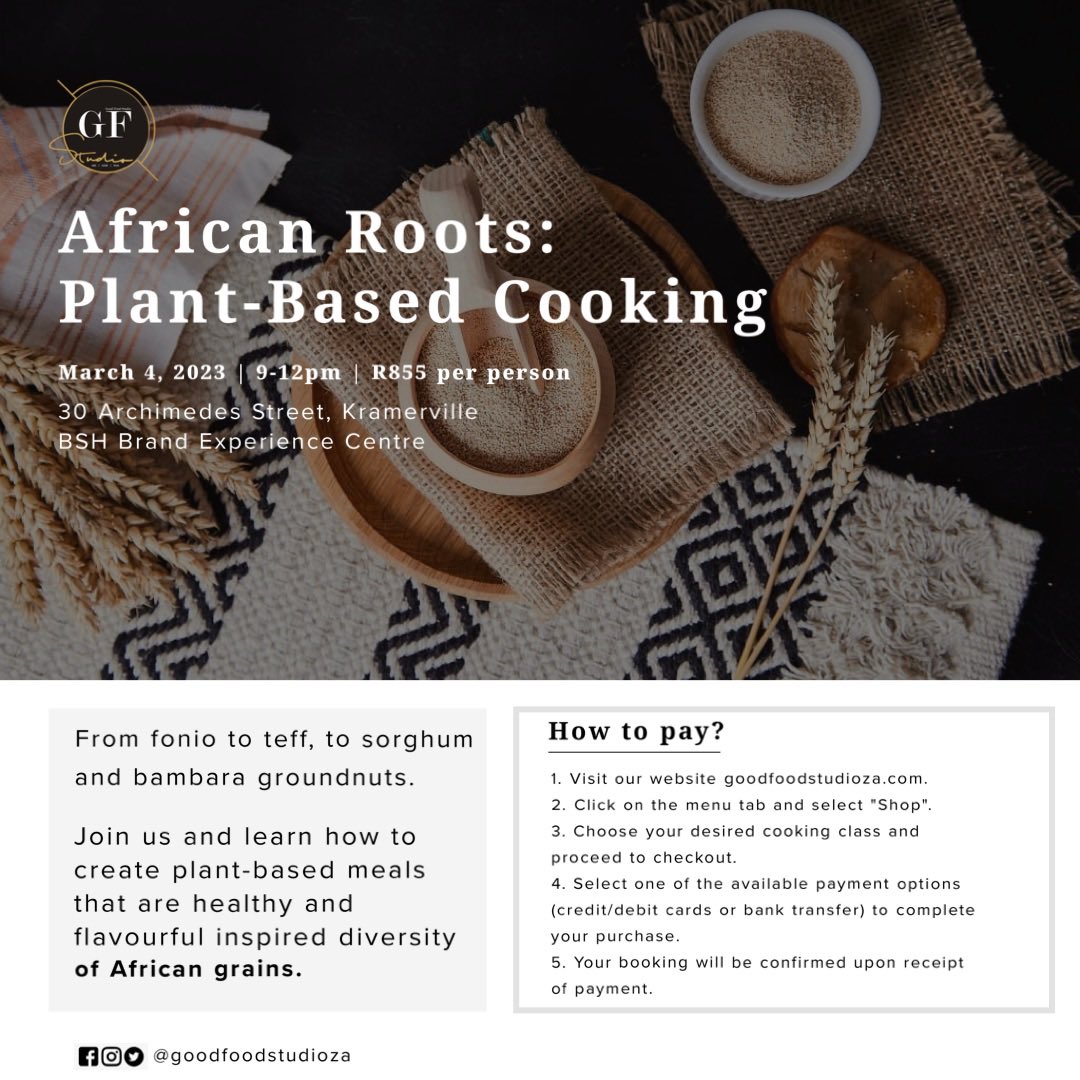 lee_mokonyane's tweet photo. 📣📣 We’ve resumed our cooking classes for the year.

Join us and learn how to cook delicious and healthy meals using nutrient-rich African ingredients. 

Let's celebrate brands @LocalVillageFo2 who make these ingredients are more accessible to everyone. 

🔗 Booking link below: https://t.co/pJCvlAy3EF