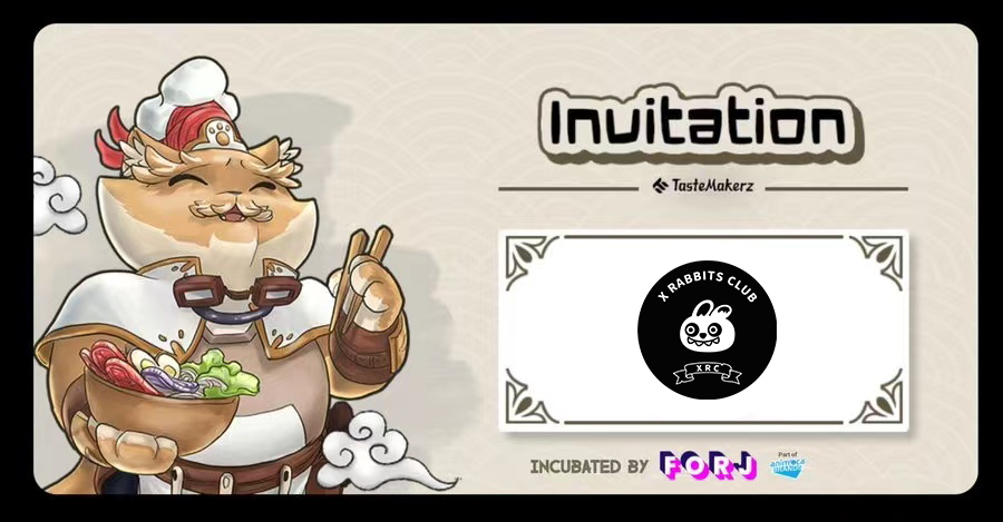 XRabbitsClub's tweet photo. 🐰XRC x TasteMakerz🎁

🎉Giving away 3 TasteMakerz WL spots+3 Free NFT

To enter:
Like &amp; RT
 Follow 
🥘@TasteMakerz_XYZ
🥘@ForjOfficial
🥘@XRabbitsClub
&amp; Tag some friends who'll want to become a TasteMaker
⏰3 hrs
#NFT #NFTGiveaway #NFTCommunity #冷兔 https://t.co/RF8T6yyFfW