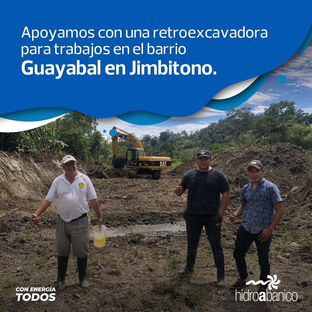 hidroabanico's tweet photo. Hemos contribuido al barrio Guayabal en Jimbitono con maquinaria para aperturar una vía y apoyar a la comunidad.
¡Con energía todos!
#Trabajos #Jimbitono #Guayabal #Máquina #Arreglos #Mantenimiento #Tierra #Hidroabanico https://t.co/RmpvFTGVCR