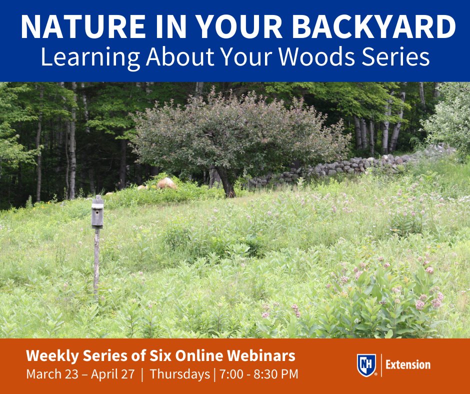 Join us for a workshop series designed specifically (but not exclusively) for smaller landowners, those with 1-10 acres. Learn more and register by visiting extension.unh.edu/event/2023/03/….