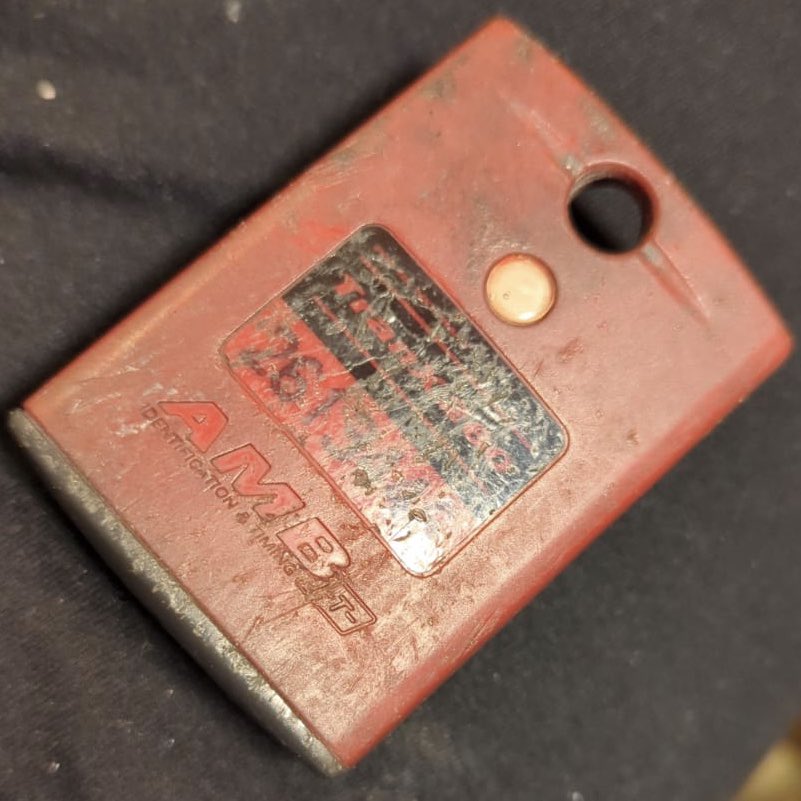 no1bloke's tweet photo. @matoxley Bit like my transponder got it out to charge today and realised I’ve subjected it to some serious abuse over the years #wellused #tracklife #racing #crashing #motorsport #ontrack https://t.co/sW8CXPZLVG