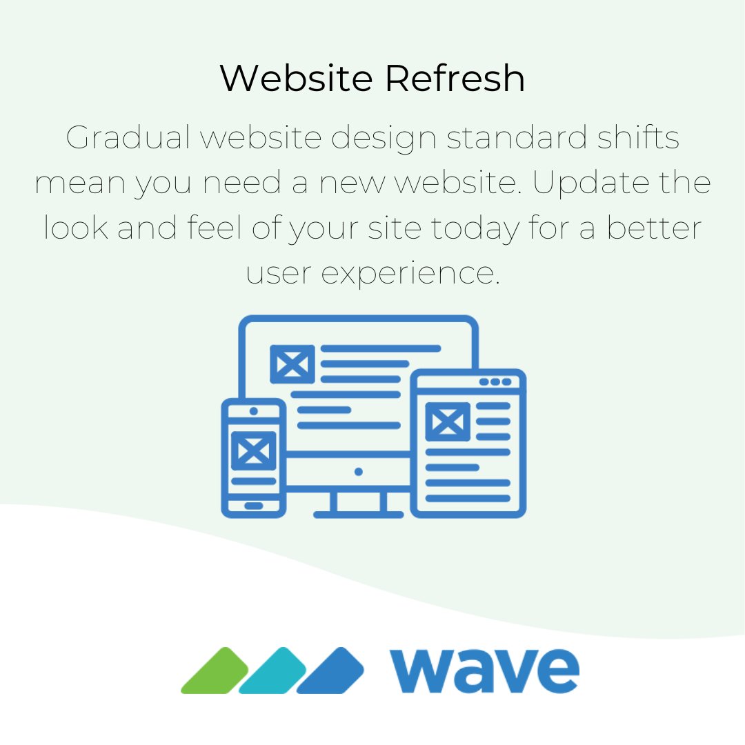 waveactive's tweet photo. Let 
@waveactive  be your partner on your next website refresh. #websiterefresh #websitedevelopment https://t.co/druQxuduhO