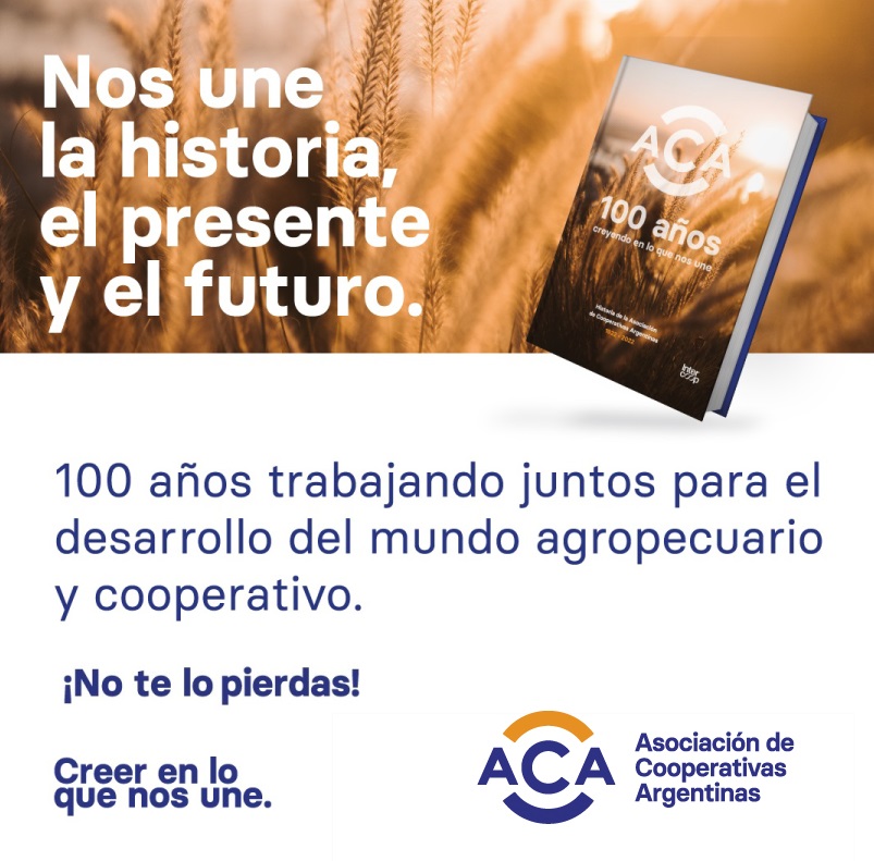 ACAcoop's tweet photo. Nos une la historia, el presente y el futuro.

Conocé nuestra historia a través de las páginas del Libro ACA 100 años.

Ya podés descargarlo o leerlo online en nuestra web 👉
https://t.co/siQTjg3t9b 

#CreerEnLoQueNosUne #CentenarioACA https://t.co/8GHuSHFm8k