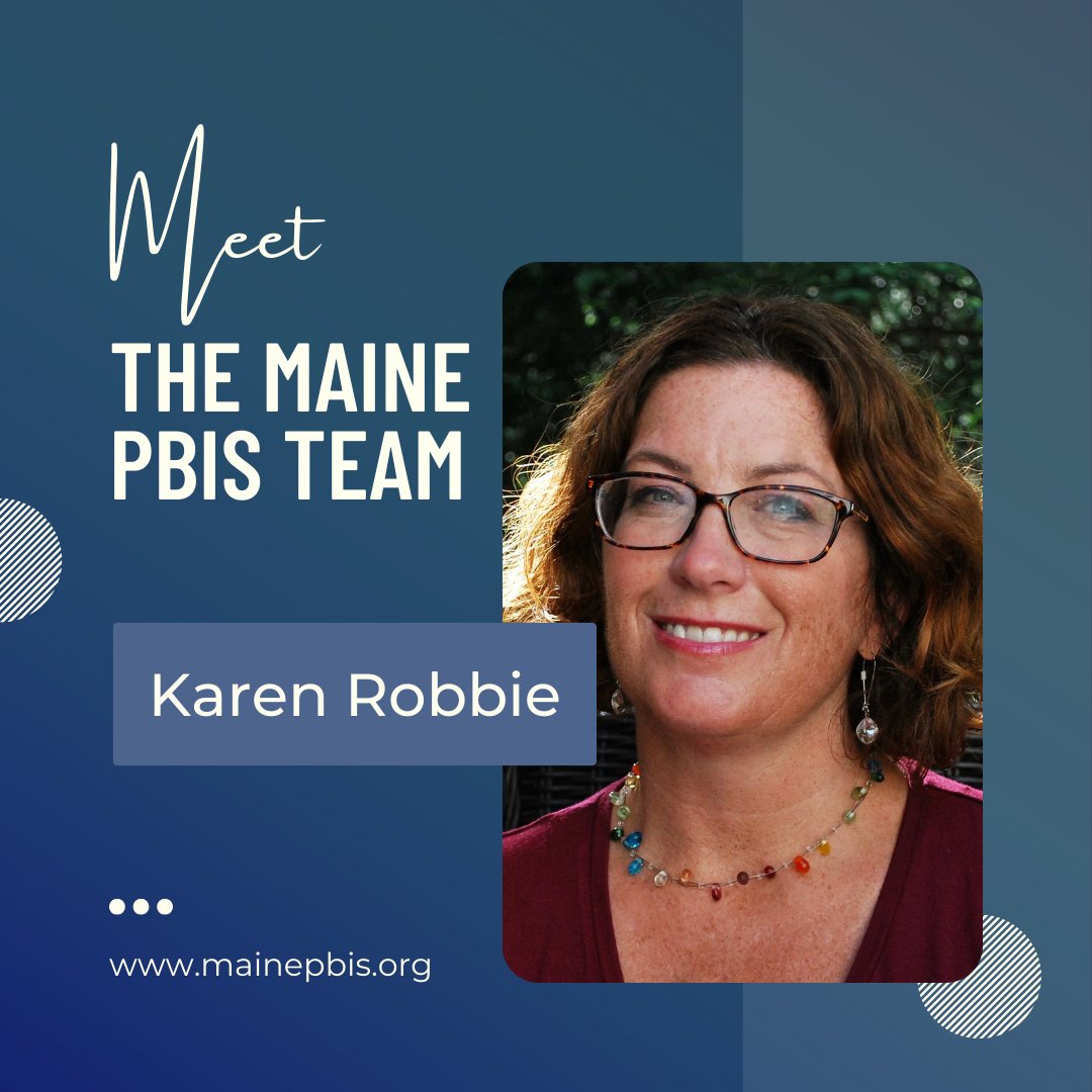 Maine_PBIS's tweet photo. Meet Maine PBIS Team member, Karen Robbie!

#MainePBIS @mdoenews https://t.co/3aYS7MzFqA
