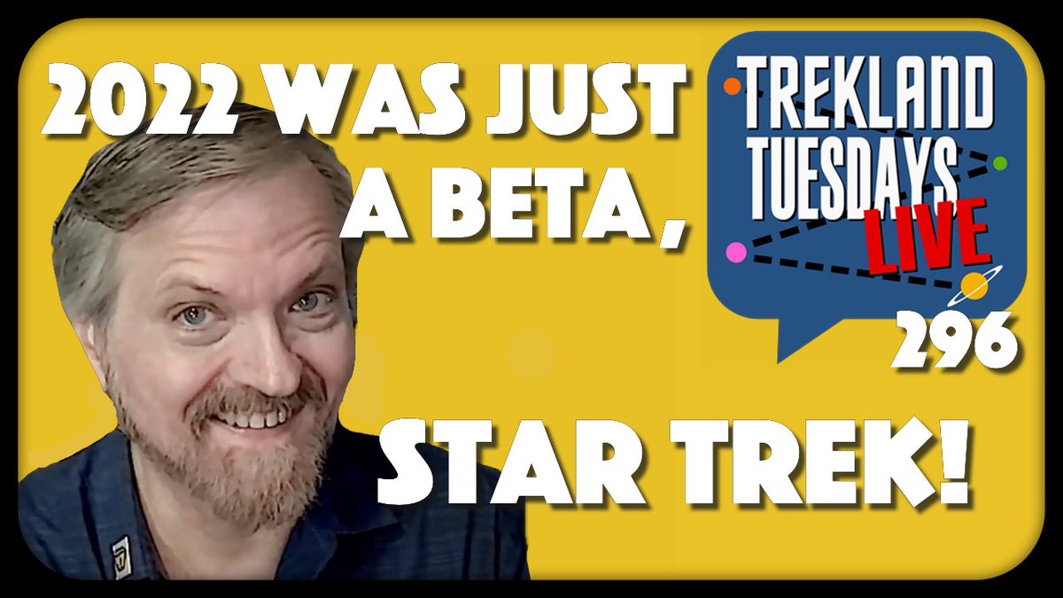 larrynemecek's tweet photo. NEW VIDEO! “2022 Was Just A Beta, #StarTrek" — #TreklandTuesdays 296 is now up on my #YouTube channel. Please don't forget to like & subscribe! https://t.co/30HpgtcqrM
#drtrek #larrynemecek #treklandtreks #trekland #StarTrekPicard #geraldfried https://t.co/wLNKVvz8EY