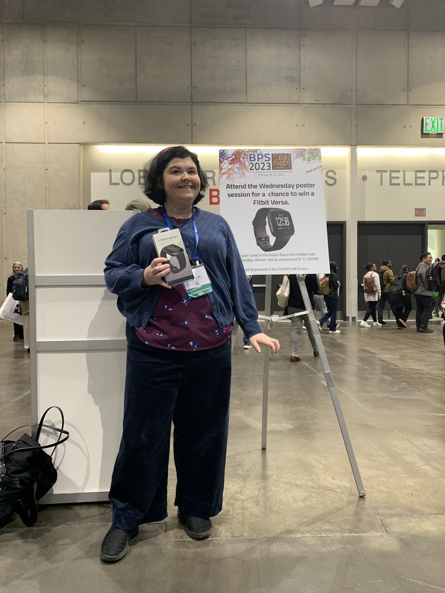 BiophysicalSoc's tweet image. Congratulations to the winner of the FitBit Versa, Grace Brannigan! #bps2023