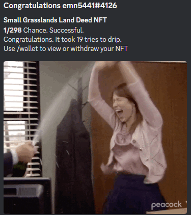 SmoothYetis's tweet photo. The faucet is turned on for NFTs in Discord! Take your chance daily and use the /drip command in chat for a chance to win an NFT. We will fill the faucet with more NFTs as people start to win them, and we will eventually add $YETI and more tokens when activity-based drips are added to the bot. For now, take your chance to get a free NFT! This is available to verified holders only! Our first NFT has already been won! You can try every 24 hours!