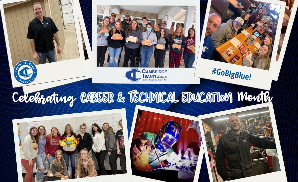 Career and technical education (CTE) is education that directly prepares students for high-wage, high-skill &amp; high-demand careers. C-I Schools offer a wide variety of CTE courses for students. 

#BluejacketPride #CTEmonth